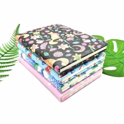 A5 cartoon floral PU leather notebook puffy refreshing notebook