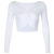 2020 Autumn Winter New European and American fashion women's dress color bodice Sexy V-neck kink crop T-shirt women