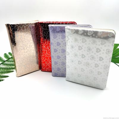 A5A6 Laser Dazzle Series notebook with heart design notepad