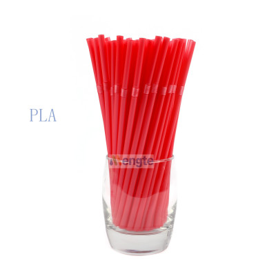 Yiwu Monte Brand PLA Degrades Environmentally Friendly, Safe and Hygienic Colored Blue Green Red Curved Straw.
