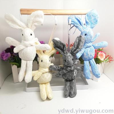 Plush toy pendant scarf rabbit cartoon doll bag pendant wedding gift grabber doll clothing accessories