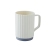 C26-0463 Simple Striped Gargle Cup with Handle Washing Cup Thickened Tooth Mug Couple Cups Creative Plastic Cup