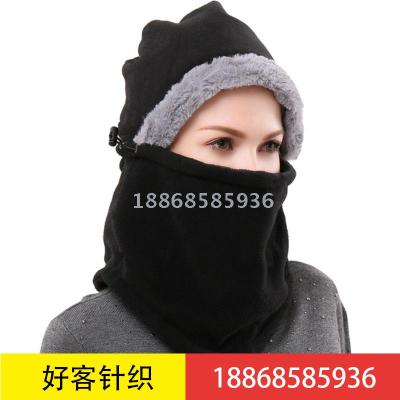 Outdoor windproof hat winter thermal mask cycling riding windproof fleece hat thickened male winter lady cover head