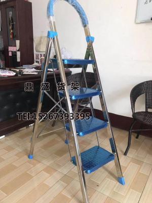 Aluminum ladder iron ladder steel ladder aluminum alloy folding household ladder  folding ladder decoration ladder