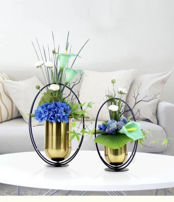 Modern Light luxury Simple Metal\nFloral Arrangement Gold Home decoration Floral Art