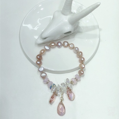 Natural original design pearl bracelet the most popular 14K amethyst gold bracelet of the year