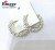 925 Silver Needle French High sense of Pearl Hoop Hand - Woven Korean Style Modeling Minority Design