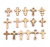 Wooden Cross Pendant Cross Earrings Cross Decorative Craft Cross Bracelet Cross