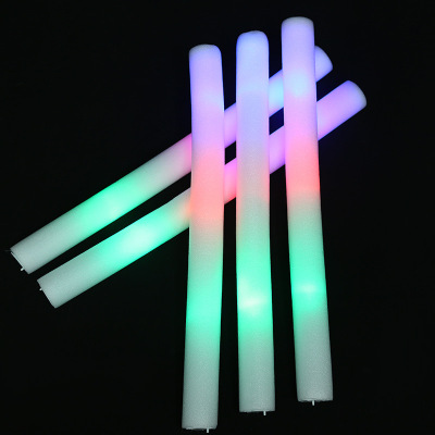 Flash LED sponge Stick Creative Fluorescent Foam Stick Bar Concert Celebration Booth Night Market