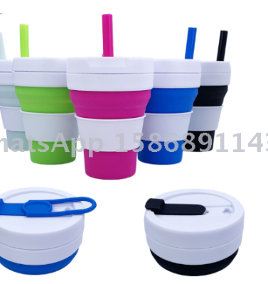 Creative Folding juice bottle cup Silicone folding coffee cup mug folding water cup