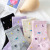 Female soft student cotton Ins All over the star socks female soft student cotton Ins tide lovely sweet cream powder in the universe Sky tube girl socks