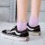 Pure color socks female socks shallow mouth INS tide spring and summer thin Pure cotton short cotton high elastic socks day summer