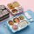 Internet Hot Stainless Steel Portable Bento Lunch Box Student Canteen Office Worker Packing Portable Lunch Box