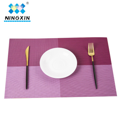 The Factory Direct sale New PVC Western Food Mat Field Word Box Hotel Classic Meal mat 30*45cm non-slip mat coasters Wholesale