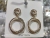 925 silver needle exaggerated earrings female character tide show face circle thin web celebrity earrings Chesapeake temperament circle earrings