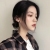 925 slim face long earring Female Korean temperament black asymmetric geometric eardrop new versatile earring getting out