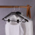 High-End New Custom Black Trousers Clip Hanger Thickened Men's Clothing Women's Clothing Store Non-Slip Wardrobe Wooden Clothes Hanger Bag