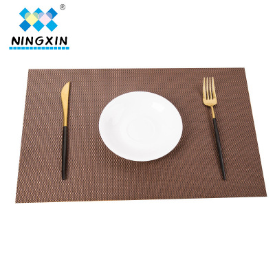 Hot-selling mat 30*45cm Telin Pure Color hotel Western-style food mat PVC worn resistant Western meal Mat washable meal mat