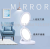 Make-up cosmetic mirror foldable desktop LED mirror with 5 x magnifier and 10 lamp bead wall hanging dressing mirror