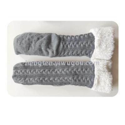 Flannel with wool warm female socks sleeping socks floor socks