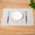 Bamboo Direct Food Mat 30*45cm Bamboo Western Food Mat Family Hotel with PVC heat mat non-slip mat can be washed