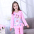 Lovely Cartoon Sophia Middle School girls Pajama Long sleeve girls and girls Home Wear suit