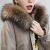 The 2020 new down jacket women's medium and long thickened Korean version slim-fitting and large fur collar faction over Coat white eiderdown winter clothing
