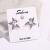 925 Authentic fashion Allergy - proof star stud versatile Korean 925 silver needle Fantasy female Earrings