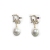 2020 chun xia S925 pure silver empresa feeling d pearl zircon letters contracted earrings temperament fashion earrings
