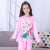 Lovely Cartoon Sophia Middle School girls Pajama Long sleeve girls and girls Home Wear suit