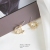 S925 silver needle light key-2 luxury butterfly stud new circle full of small minority elegant elegance earrings Korean fashion earrings