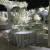 Beijing Foreign Trade Outdoor Wedding Bamboo chair Resort Hotel ballroom crystal chair wedding acrylic bamboo chair