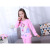 Lovely Cartoon Sophia Middle School girls Pajama Long sleeve girls and girls Home Wear suit