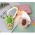Web celebrity hot style avocado mini fan LED multi-function make-up mirror USB portable handheld small fan batch