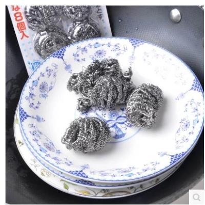 Kitchen cleaning ball steel wire ball, super decontamination cleaning ball stainless steel pan brush 6