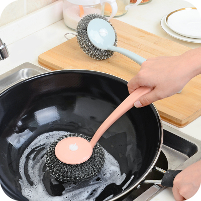 Kitchen handle wire ball wash pot brush pan Clean ball Clean Brush Dish brush