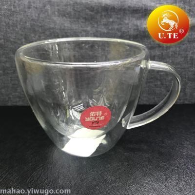 Explosion-proof double glass cup