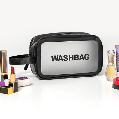 Internet Celebrity Ins Transparent Waterproof Cosmetic Bag Portable Toiletry Bag Washbag Small-Size Cosmetic Bag
