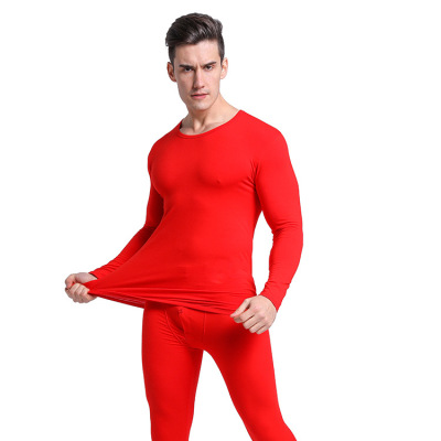 Hot Selling men and women round collar thermal underwear suit stretch breathable Leica long Johns Manufacturer Direct sale