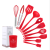Silicone kitchen utensils and appliances a 10-piece set of silicone cooking shovel spoon non-stick cooking pot kitchen 