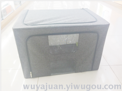 Ge Lai Korean linen waterproof three window 110L laundry toy cotton folding packing box