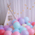 Children's Holiday Party Instagram Web celebrity Archway Macaron-colored balloon Qixi baby first birthday decoration scene Supplies
