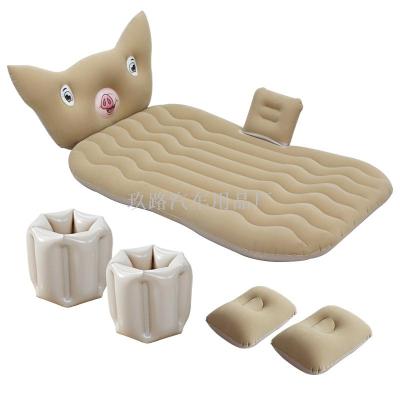 Custom sleeping mattress for in-car travel bed New cartoon in-car inflatable mattress for rear-seat GM in-car bed