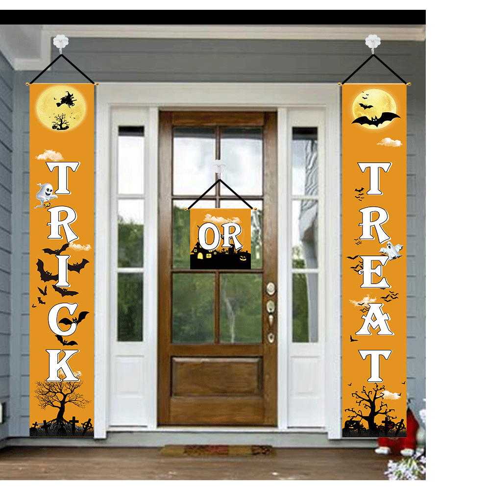 Halloween hot style door curtain couplet shopping mall haunted house scene decoration decoration hanging decorations
