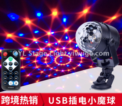 Usb Crystal Magic Ball Light Christmas Light 5V Decorative Light Car Dj Light Mini Starry Led Light
