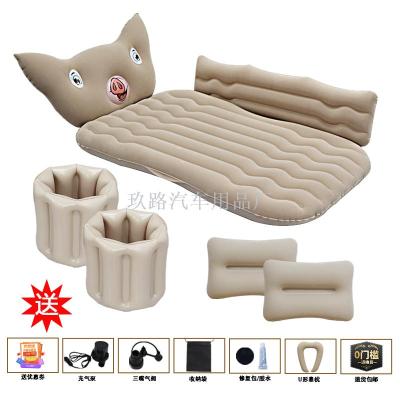 New in-car inflatable Mattress Cartoon mattress on the back seat General Motors in-car bed travel bed sleeping mattress