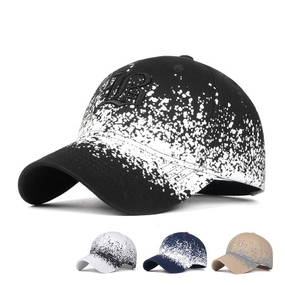 Hat morphs female Chun Xia Han Edition graffiti letters breathable Baseball Cap; Male and female founders were bask in Sun Hat Outdoor Cap