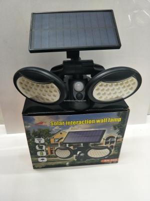 Hot - selling solar outdoor patio lamp body sensor wall lamp household super bright LED outdoor street lamp