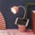 Cute Flowers Desk Lamp Learning LED Reading Dimmable USB Rechargeable Portable Student Dormitory Bedroom Bedside Night Light