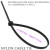 7.6 in senior nylon zipper tie line management. 50 pounds of tensile strength of a variety of color is black